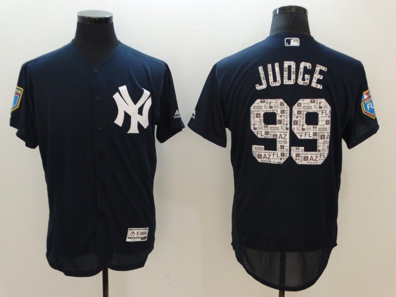 Men New York Yankees #99 Judge Blue Elite Spring Edition MLB Jerseys->los angeles dodgers->MLB Jersey